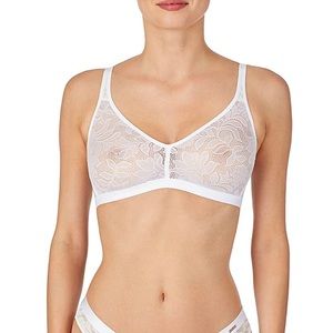 NWOT Le Mystere Modern Classics Wireless Bra/Bralette - White 32C